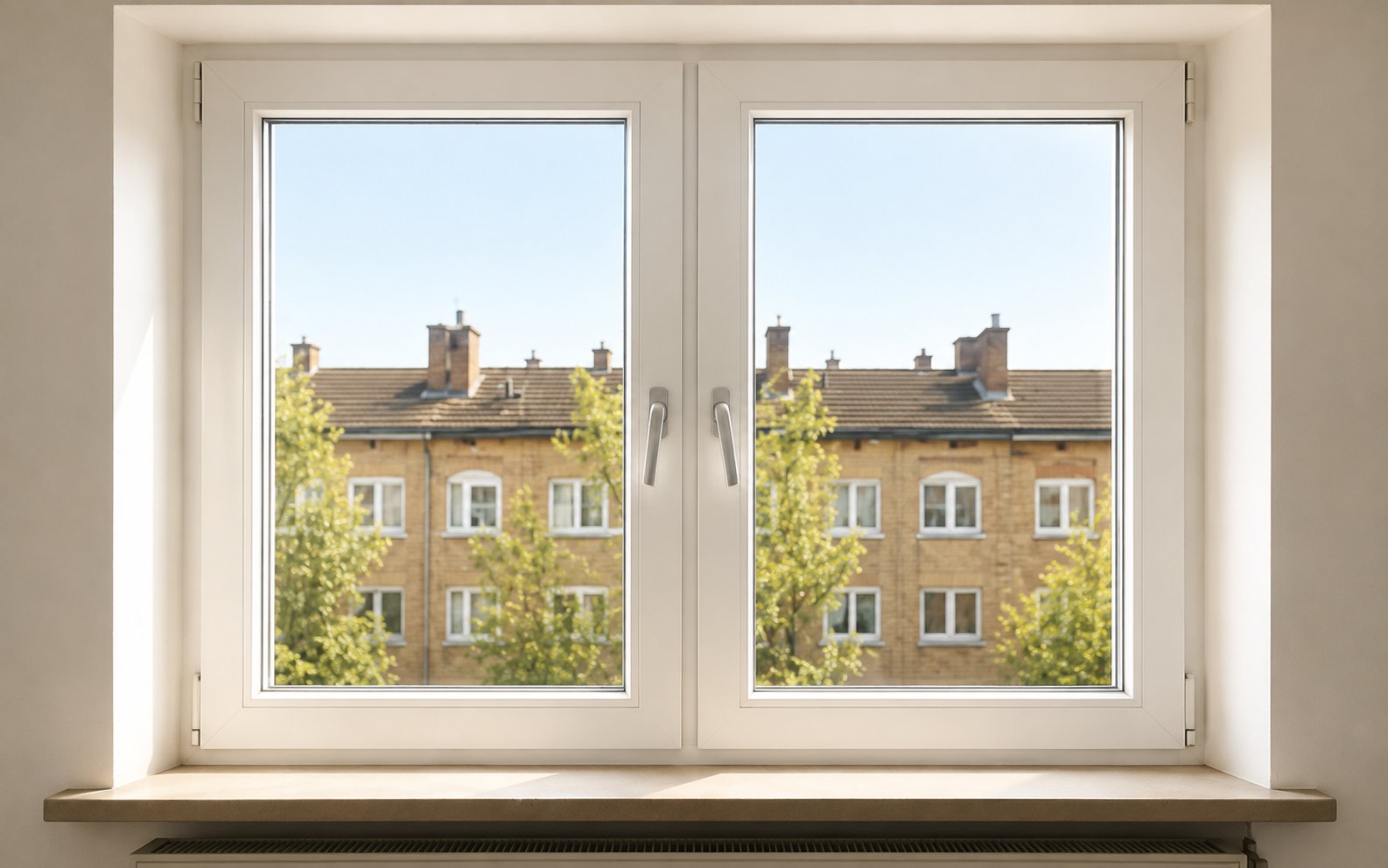 Nachher: 3-fach-Verglasung · bis 50 % weniger Heizkosten